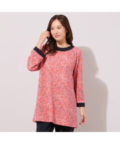 PISANO / ピサーノ カットソー | 【手洗いOK】DJニット・フレアーシルエットチュニックカットソー