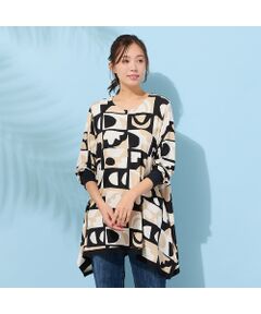 PISANO / ピサーノ カットソー | 【手洗いOK】テントライン・プリントカットソー