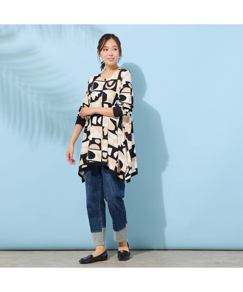 PISANO / ピサーノ カットソー | 【手洗いOK】テントライン・プリントカットソー | 詳細5