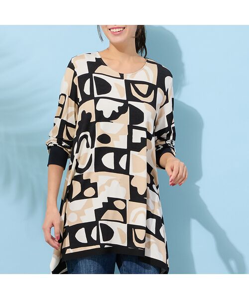 PISANO / ピサーノ カットソー | 【手洗いOK】テントライン・プリントカットソー | 詳細8