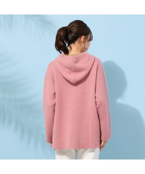 PISANO / ピサーノ ニット・セーター | ＦＯＸダブルフェイス・フーディーニット | 詳細10