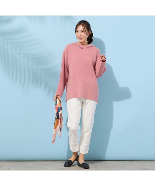 PISANO / ピサーノ ニット・セーター | ＦＯＸダブルフェイス・フーディーニット | 詳細12