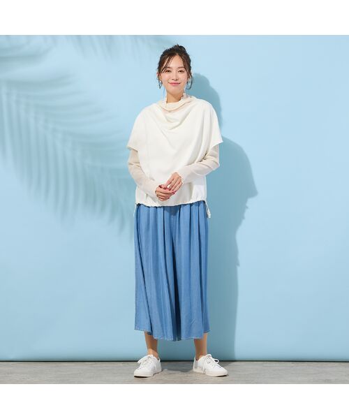 PISANO / ピサーノ ベスト | 【手洗いOK・接触冷感・UVカット】フレンチスリーブ・ドレープジレ | 詳細1