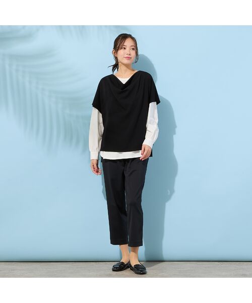 PISANO / ピサーノ ベスト | 【手洗いOK・接触冷感・UVカット】フレンチスリーブ・ドレープジレ | 詳細11