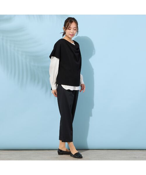 PISANO / ピサーノ ベスト | 【手洗いOK・接触冷感・UVカット】フレンチスリーブ・ドレープジレ | 詳細13
