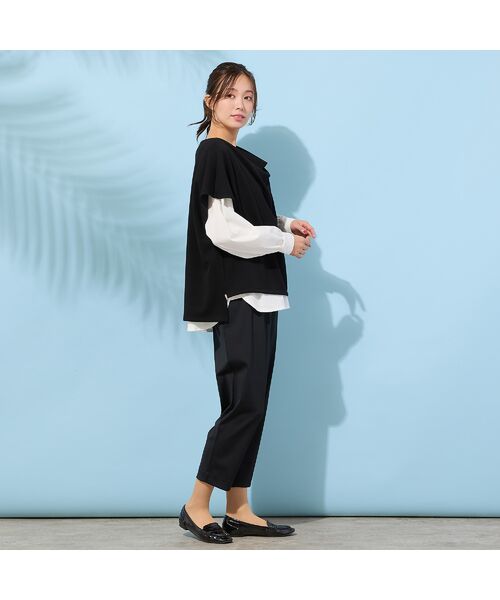 PISANO / ピサーノ ベスト | 【手洗いOK・接触冷感・UVカット】フレンチスリーブ・ドレープジレ | 詳細14