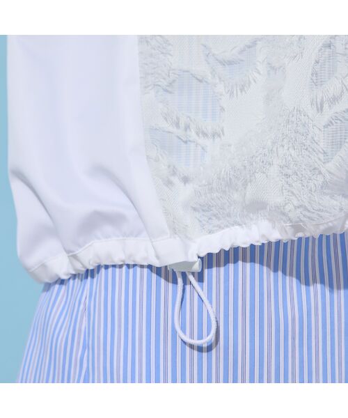 PISANO / ピサーノ ベスト | 【手洗いOK・撥水・透湿】ジャカード/タフタ・フーディージレ | 詳細7