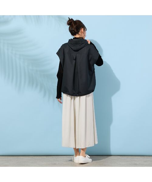 PISANO / ピサーノ ベスト | 【手洗いOK・撥水・透湿】ジャカード/タフタ・フーディージレ | 詳細16