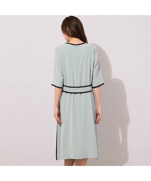 PISANO / ピサーノ ミニ丈・ひざ丈ワンピース | 【セットアップ対応】セラテリー梨地ワンピース | 詳細6