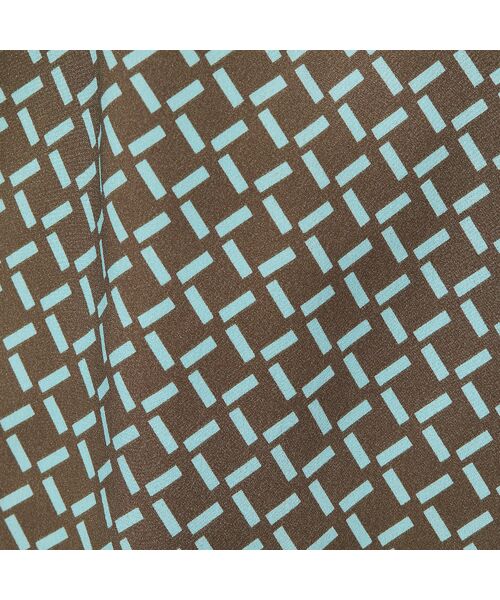 PISANO / ピサーノ ミニ丈・ひざ丈ワンピース | 【手洗いOK】幾何柄フロントタックドレス | 詳細15