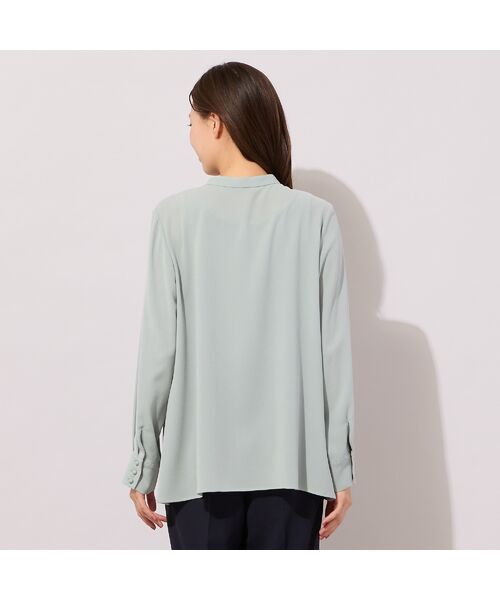 PISANO / ピサーノ シャツ・ブラウス | 【手洗いOK・セットアップ対応】フロントタック・スタンドカラーブラウス | 詳細10