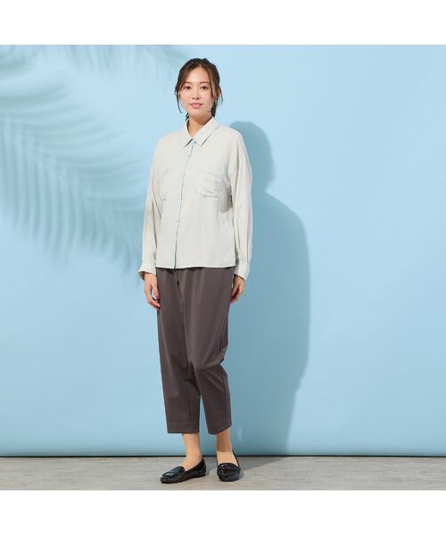 PISANO / ピサーノ シャツ・ブラウス | 【手洗いOK・セットアップ対応】製品洗い・テンセルデニムシャツ | 詳細3