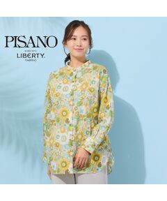 PISANO / ピサーノ シャツ・ブラウス | 【手洗いOK・綿100％・リバティコラボ・2Way】サイドタックブラウス