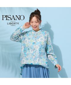 PISANO / ピサーノ シャツ・ブラウス | 【手洗いOK・綿100％・リバティコラボ・2Way】サイドタックブラウス