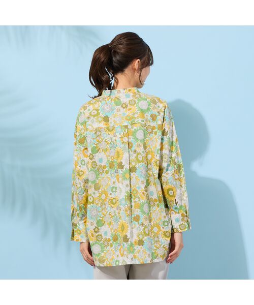 PISANO / ピサーノ シャツ・ブラウス | 【手洗いOK・綿100％・リバティコラボ・2Way】サイドタックブラウス | 詳細2