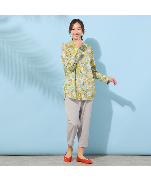 PISANO / ピサーノ シャツ・ブラウス | 【手洗いOK・綿100％・リバティコラボ・2Way】サイドタックブラウス | 詳細6