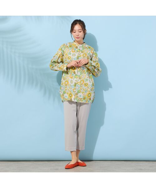 PISANO / ピサーノ シャツ・ブラウス | 【手洗いOK・綿100％・リバティコラボ・2Way】サイドタックブラウス | 詳細7