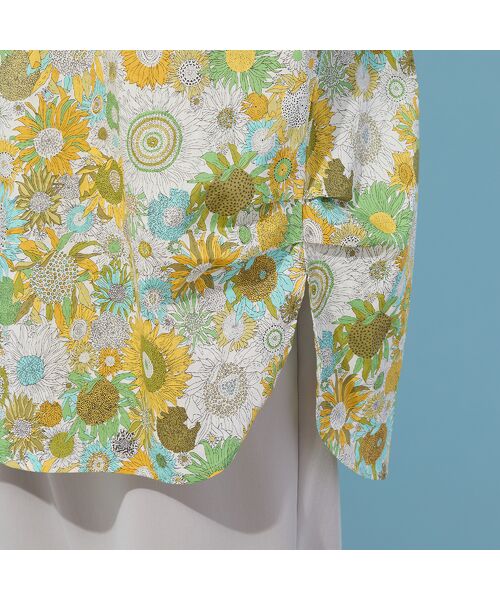 PISANO / ピサーノ シャツ・ブラウス | 【手洗いOK・綿100％・リバティコラボ・2Way】サイドタックブラウス | 詳細8