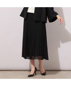 PISANO / ピサーノ ミニ・ひざ丈スカート | アコーディオンプリーツ・シフォンスカート