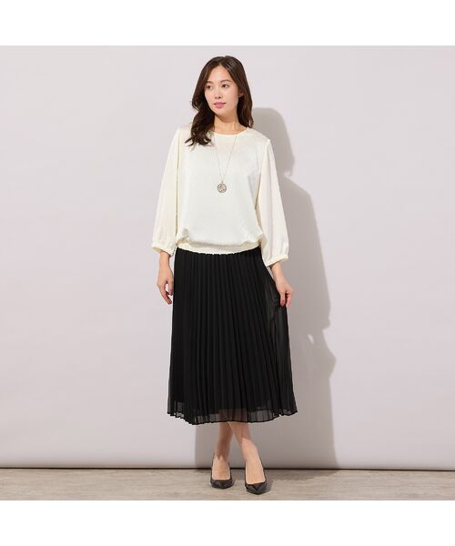 PISANO / ピサーノ ミニ・ひざ丈スカート | アコーディオンプリーツ・シフォンスカート | 詳細5