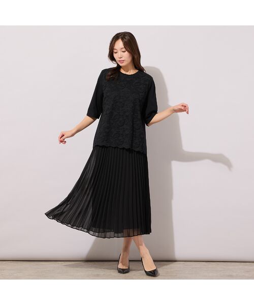 PISANO / ピサーノ ミニ・ひざ丈スカート | アコーディオンプリーツ・シフォンスカート | 詳細6