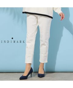PISANO / ピサーノ デニムパンツ | 【手洗いOK・INDIMARKコラボ】デニムストレート・裾切り替えパンツ