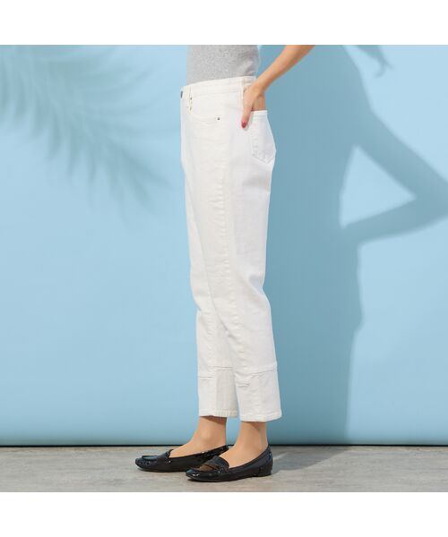 PISANO / ピサーノ デニムパンツ | 【手洗いOK・INDIMARKコラボ】デニムストレート・裾切り替えパンツ | 詳細1
