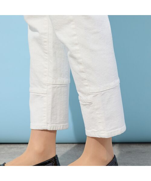 PISANO / ピサーノ デニムパンツ | 【手洗いOK・INDIMARKコラボ】デニムストレート・裾切り替えパンツ | 詳細12