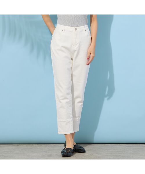 PISANO / ピサーノ デニムパンツ | 【手洗いOK・INDIMARKコラボ】デニムストレート・裾切り替えパンツ | 詳細3