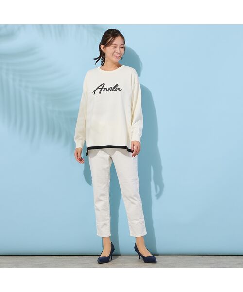 PISANO / ピサーノ デニムパンツ | 【手洗いOK・INDIMARKコラボ】デニムストレート・裾切り替えパンツ | 詳細4