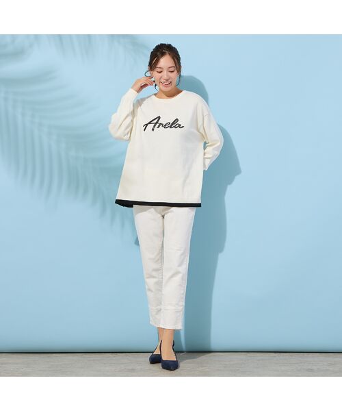 PISANO / ピサーノ デニムパンツ | 【手洗いOK・INDIMARKコラボ】デニムストレート・裾切り替えパンツ | 詳細5