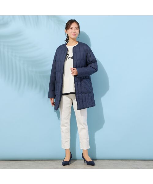 PISANO / ピサーノ デニムパンツ | 【手洗いOK・INDIMARKコラボ】デニムストレート・裾切り替えパンツ | 詳細7