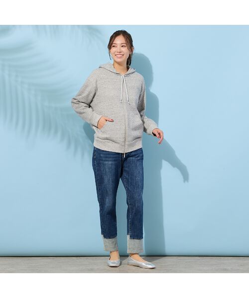 PISANO / ピサーノ デニムパンツ | 【手洗いOK・INDIMARKコラボ】デニムストレート・裾切り替えパンツ | 詳細17