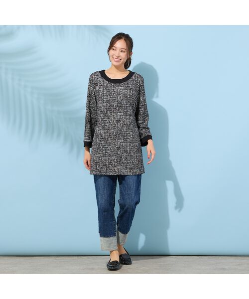 PISANO / ピサーノ デニムパンツ | 【手洗いOK・INDIMARKコラボ】デニムストレート・裾切り替えパンツ | 詳細18