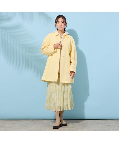 PISANO / ピサーノ ステンカラーコート | 【接触冷感】デザインタックスリーブ・ステンカラーコート | 詳細9