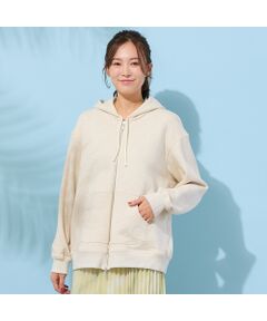 PISANO / ピサーノ パーカー | 【手洗いOK】PISANOエンブレム刺繍入りメランジパーカー