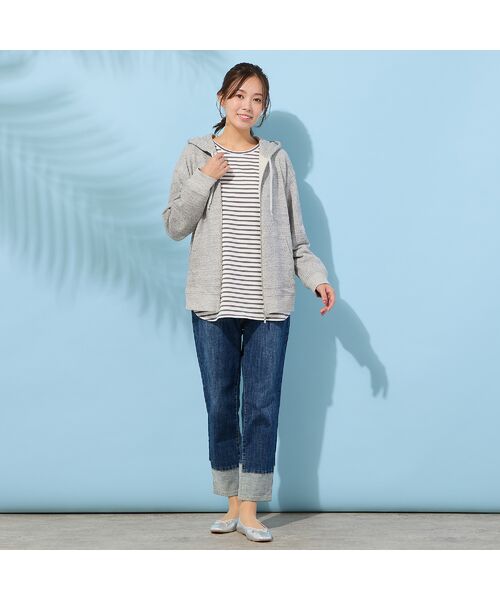 PISANO / ピサーノ パーカー | 【手洗いOK】PISANOエンブレム刺繍入りメランジパーカー | 詳細13