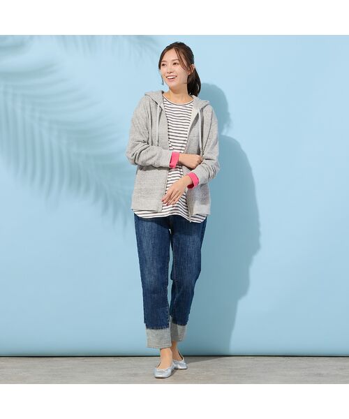 PISANO / ピサーノ パーカー | 【手洗いOK】PISANOエンブレム刺繍入りメランジパーカー | 詳細14