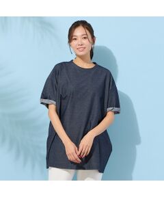 PISANO / ピサーノ カットソー | 【手洗いOK】Jカミーチェニットデニム・コクーンカットソー