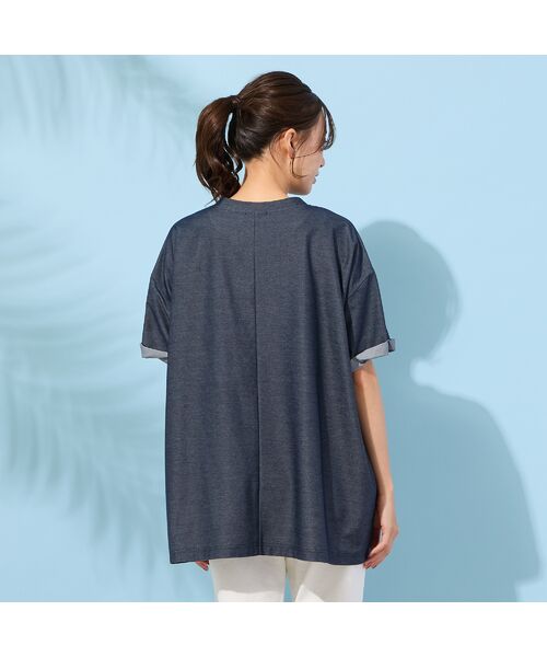 PISANO / ピサーノ カットソー | 【手洗いOK】Jカミーチェニットデニム・コクーンカットソー | 詳細2