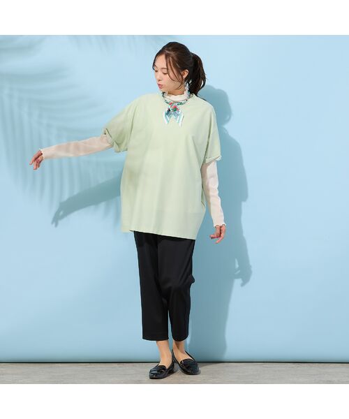 PISANO / ピサーノ カットソー | 【手洗いOK】Jカミーチェニットデニム・コクーンカットソー | 詳細15