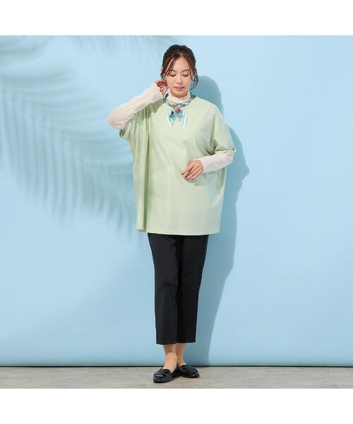 PISANO / ピサーノ カットソー | 【手洗いOK】Jカミーチェニットデニム・コクーンカットソー | 詳細16