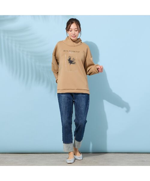 PISANO / ピサーノ カットソー | 【手洗いOK】フラワープリントハイネックトップ | 詳細2