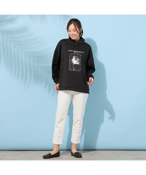 PISANO / ピサーノ カットソー | 【手洗いOK】フラワープリントハイネックトップ | 詳細5