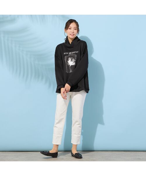 PISANO / ピサーノ カットソー | 【手洗いOK】フラワープリントハイネックトップ | 詳細6