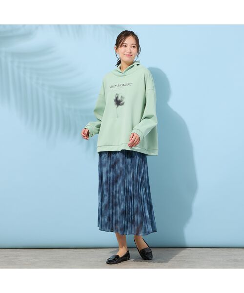 PISANO / ピサーノ カットソー | 【手洗いOK】フラワープリントハイネックトップ | 詳細12