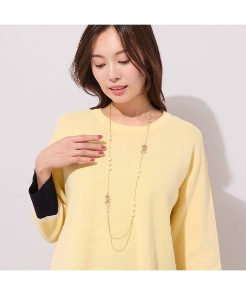 PISANO / ピサーノ ネックレス・ペンダント・チョーカー | パール調×ゴール調チェーンネックレス（ゴールド）