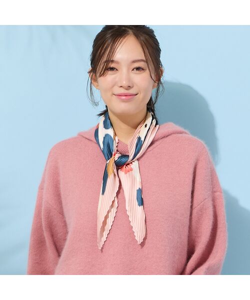 PISANO / ピサーノ マフラー・ショール・スヌード・ストール | 【手洗いOK】マルチカラープリント・プリーツストール | 詳細4