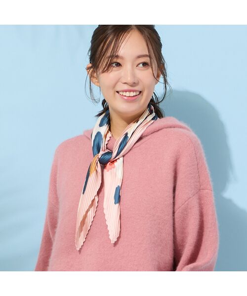 PISANO / ピサーノ マフラー・ショール・スヌード・ストール | 【手洗いOK】マルチカラープリント・プリーツストール | 詳細5