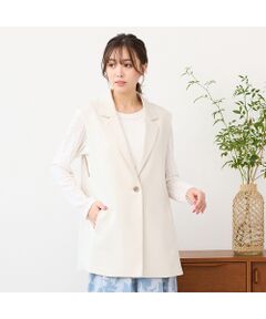 PISANO / ピサーノ ベスト | 【紫外線防止・セットアップ対応】テーラードカラージレ